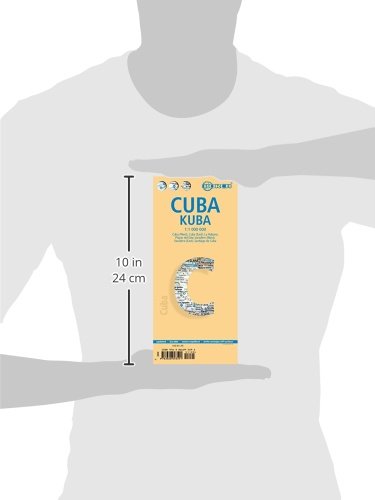 Cuba, mapa de carreteras plastificado. Escala 1:1.000.000. Borch.: BB.070