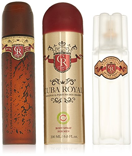 Cuba Royal by Cuba, 3 Piece Gift Set for Men by Cuba