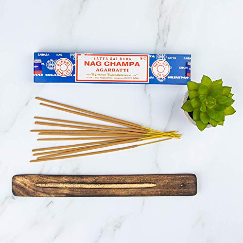 Cultival Exchange Satya Sai Baba Classic Nag Champa Agarbatti, Caja de incienso 12 cajas de 15 gramos