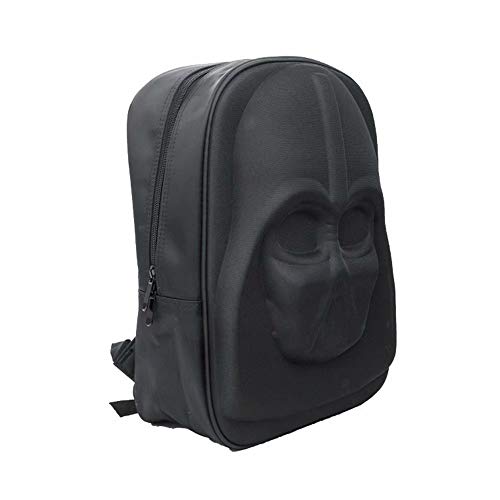 Darth Vader Máscara en Forma de 3D Mochila 16 Pulgadas Mochilas Escolares Bolsas para niños de Dibujos Animados, Mochila Informal de Viaje Mochila Linda al Aire Libre para niños y niñas