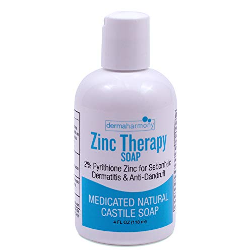 DermaHarmony 2% Pyrithione Zinc (ZnP) Liquid Castile Soap (4 Fl Oz Bottle)