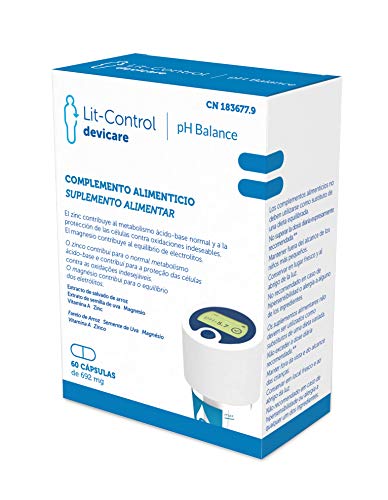 Devicare - Lit-Control pH Balance - Complemento Alimenticio - Previene la Formación y Facilita Expulsión de Cálculos Renales - Patentado - 60 cápsulas