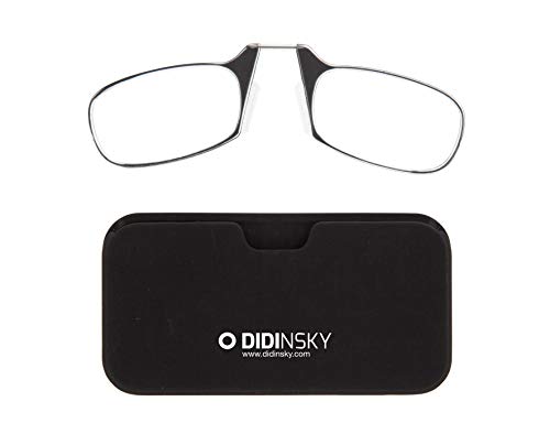 DIDINSKY Gafas de lectura sin patillas graduadas para hombre y mujer transparentes. Gafas de presbicia para hombre y mujer flexibles e irrompibles para vista cansada. Black +3.0 – MOMA