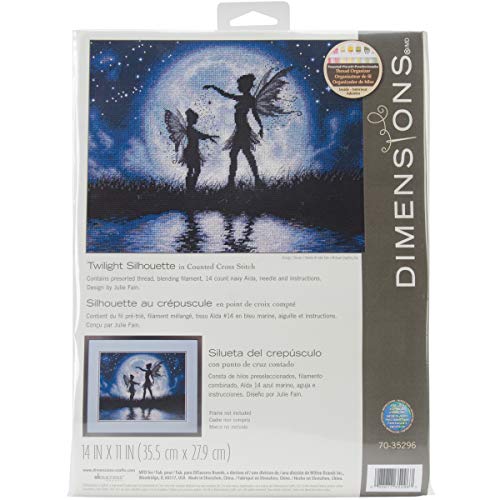 DIMENSIONS Twilight Silhouette Counted Cross Stitch Kit-14"X11"