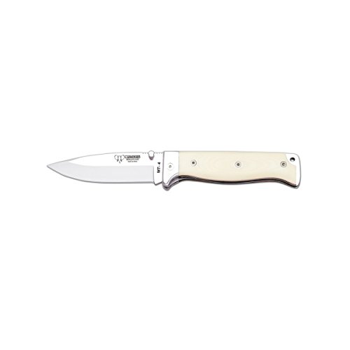 Electropolis Navaja Supervivencia 10 cm MT-4 Cudeman 384-B, Mango micarta, incorpora Funda, para Uso Deportivo, Herramienta Camping Pesca, Caza, Actividad Deportiva + Tarjeta Multiusos Regalo