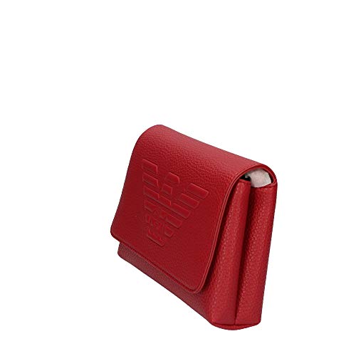 Emporio Armani Accesorios de Mujer Bolso Bandolera Rojo Rubí Logo FW 19-20