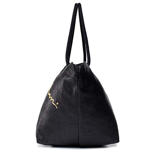 Emporio Armani Bolso o bandolera de playa hecho a mano artículo 262587 0P824 BAG BEACHWEAR - cm.60 x cm.32 x cm.30, 00020 Nero - Black, UNICA - ONE SIZE