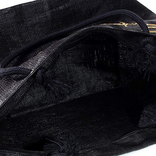 Emporio Armani Bolso o bandolera de playa hecho a mano artículo 262587 0P824 BAG BEACHWEAR - cm.60 x cm.32 x cm.30, 00020 Nero - Black, UNICA - ONE SIZE