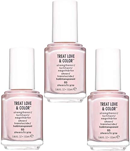 Essie Treat Love & Color Soin des ongles - visillos para ti 03, 13,5 ml, lote de 3 (3 x 13,5 ml).