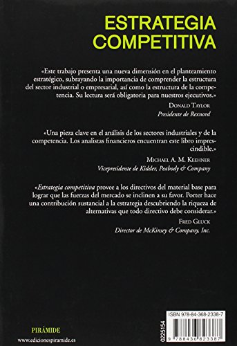 Estrategia competitiva: Técnicas para el análisis de la empresa y sus competidores (Empresa y Gestión)