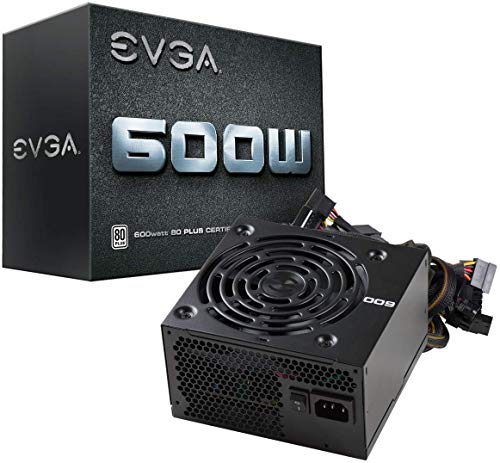 EVGA 100-W1-0600-K2, Fuente de Alimentación, 600W, Negro