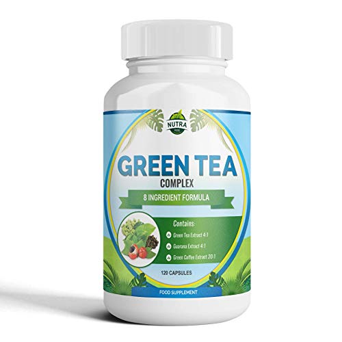 Extracto de Té Verde para dietas de adelgazar. Cápsulas de Té Verde 10000mg, 15% más de EGCG que otras marcas. Suplemento de concentración máxima para perder peso. Potente antioxidante – 120 cápsulas