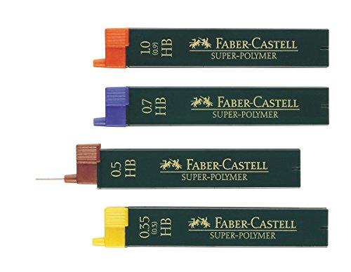 Faber-Castell 120702 - Minas, 12 unidades, Gris, 2B, 0.7 mm