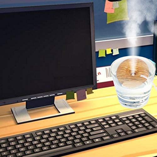 Fenteer Mini USB En Forma De Dona Humidificador Purificador De Niebla De Aire Aroma Difusor Oficina Portátil Portátil - B