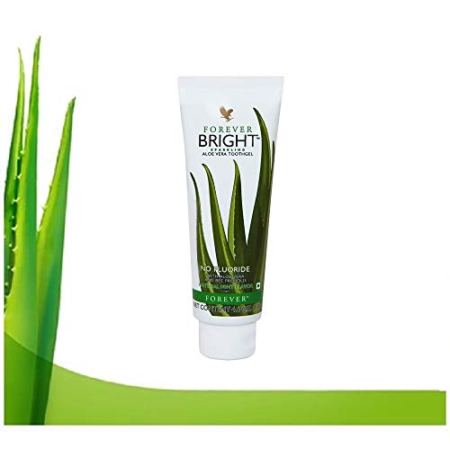 Forever living bright toothgel pasta de dientes de gel de aloe vera et con los propóleos de abeja sabor a menta blanqueadora natural sin fluor.