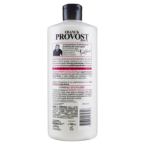 Franck Provost Expert Couleur - Acondicionador profesional para cabellos teñidos o con mechas, 750 ml