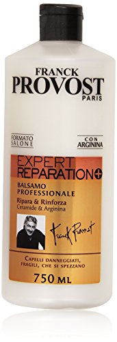 Franck Provost Expert Reparation+ - Acondicionador profesional para cabello dañado y frágil, 750 ml, 6 unidades