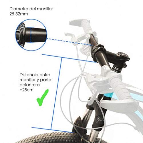 Franquihogar Cesta de Bicicleta Plegable, Canasta de Manillar de Bicicleta Multiusos Extraíble, Cesta Bicicleta Delantera Ciudad, Tela Oxford con Cierre para Seguridad