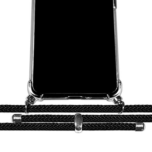 Funda Colgante Transparente para Xiaomi Redmi Go con Cordon Negro