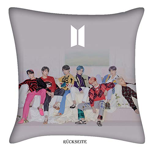 Funda de cojín de LLGL-EU KPOP Bangtan para chicos Love Yourself: fundas de almohada de doble cara diferentes diseños para coche, sofá, dormitorio, salón The Army, 04, 40 x 40 cm