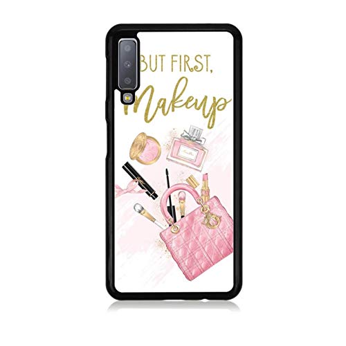 Funda Galaxy A7 (2018) Carcasa Samsung Galaxy A7 (2018) amo el maquillaje antes del truco / Cubierta en TPU y aluminio / Cover Antideslizante Antideslizante Antiarañazos Resistente a golpes Protector