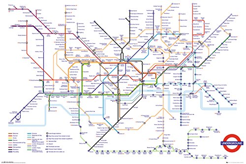 GB Eye, Transport For London, Mapa del Metro, Maxi Poster