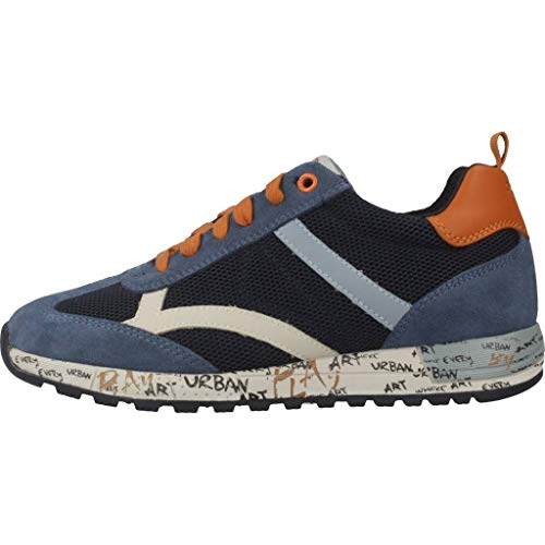 Geox J ALBEN Boy A, Zapatillas para Niños, Aul (Navy/Dk Orange C4218), 29 EU