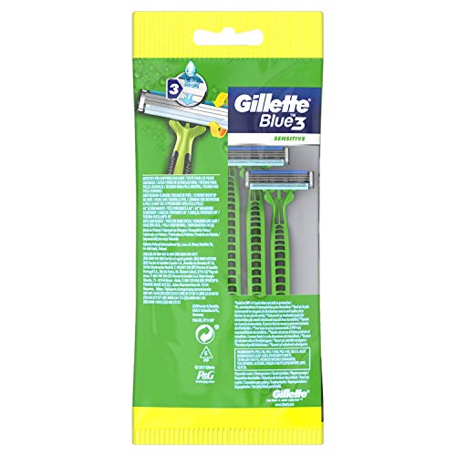 Gilette Blue3 Sensitive Disposable Blades For Men 50 g