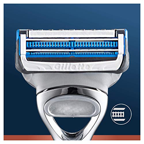 Gillette King C. Máquina para Afeitar El Cuello Para Hombre Mango + 1 Recambio, Con Las Mejores Hojas De Acero Inoxidable + Gillette King C. Bálsamo Suave Para Barba Para Hombre, 100 ml