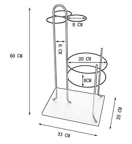Golden_flower Soporte para Sombrillas Estante para Sombrillas Estante para Sombrilla de Hotel para el Hogar con Bandeja de Goteo Soporte para Sombrillas Estante de Pie para el Arte de Hierro, Blan