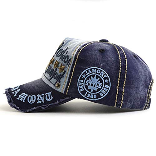 Gorras de Verano Gorras de béisbol para Hombres y Mujeres Marca Marea Salida Informal Sombreros de Vaquero algodón Puro Transpirable Retro sombreado Antiguo