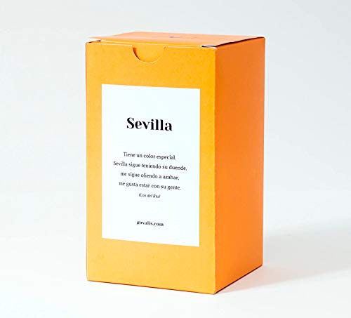 GOVALIS Vela Sevilla | Perfumadas y Aromáticas | Cera de Soja & Coco 100% Natural – Velas Recuerdos Relajación Decorativas Yoga Grandes Blancas Cumpleaños Regalos Originales – 70-90 h – 390 g