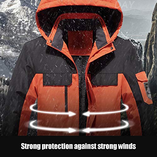 GTRR Chaquetas Al Aire Libre para Hombres Y Mujeres Abrigos Al Aire Libre para Parejas Ropa De Montañismo Cálida Impermeable A Prueba De Viento,Female Black XXL