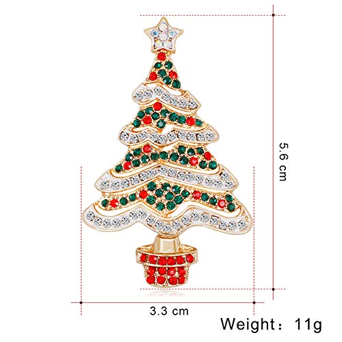 Gysad Serie boutique de navidad Broches de bisuteria baratos Exquisito y encantador Broche mujer Bufanda, sombrero, ropa Alfiler broche size 5.6 * 3.3cm (#2)