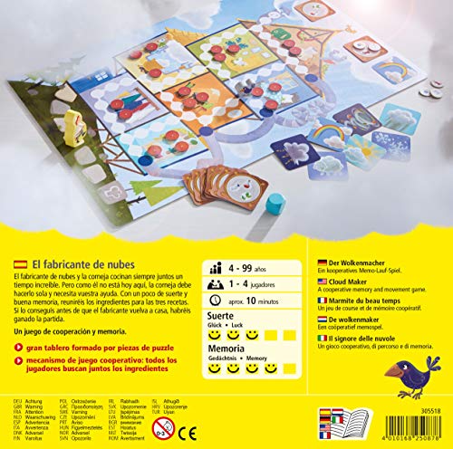 HABA-El Fabricante de Nubes-ESP Juego de Mesa (Habermass H305518)