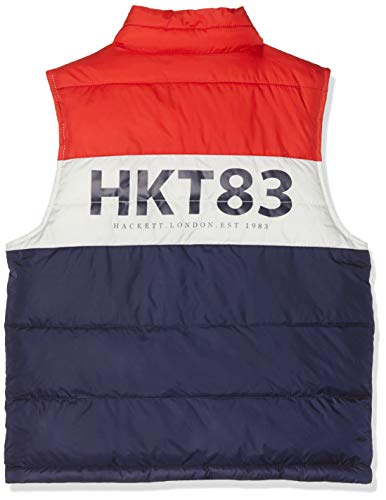 Hackett Retro Gilet Chaleco, Multicolor (Red/Navy 2A2), 134/140 (Talla del Fabricante: 9-10 años) para Niños