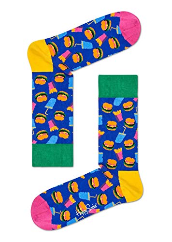 Happy Socks Junkfood Gift Box Calcetines, Multicolor (Multicolour), 7/10/2018 (Talla del fabricante: 41-46) para Hombre