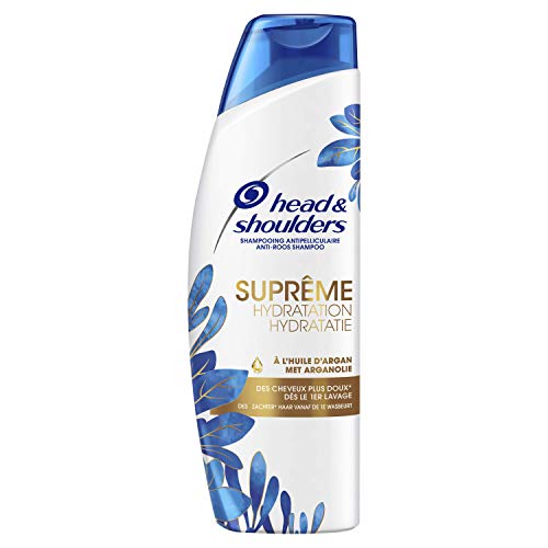 Head & Shoulders, Shampoing Antipelliculaire, Suprême Hydratation, pour Cheveux Secs, à L’Huile D’Argan, lot de 3x250 ml