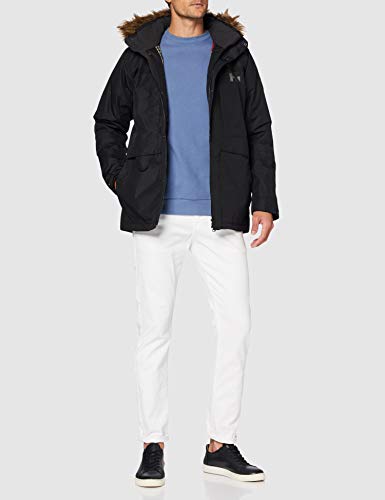 Helly Hansen COASTAL 2 Parka - Parka acolchada impermeable para hombre, color negro, talla L