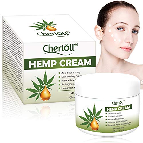 Hemp Cream, Crema De Cáñamo, Bálsamo de cáñamo, Gel De Cáñamo,Crema de cáñamo, hidratante antiarrugas crema, facial nutritiva aceite de semilla de cáñamo Antiinflamatorio, Anti-acné