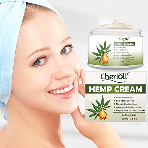 Hemp Cream, Crema De Cáñamo, Bálsamo de cáñamo, Gel De Cáñamo,Crema de cáñamo, hidratante antiarrugas crema, facial nutritiva aceite de semilla de cáñamo Antiinflamatorio, Anti-acné