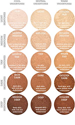 honeypie minerales maquillaje mineral – Natural – marrón – 10 G – , vegano maquillaje, polvos sueltos, perfecto para acné y piel sensible