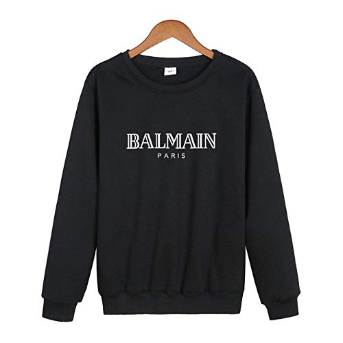 HOSD Nuevas Sudaderas con Capucha de otoño/Invierno 2019 para Hombres y Mujeres, Sudaderas con Capucha de Manga Larga para Hombres y Mujeres Balmain