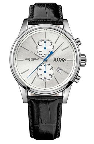 Hugo BOSS Reloj con mecanismo de cuarzo para hombre 1513282, cronógrafo y correa de piel