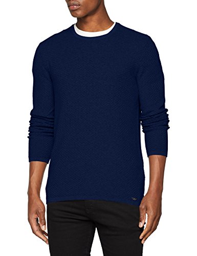 HUGO Senor suéter, Azul (Navy 419), Medium para Hombre