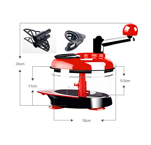 ILS – KC-FPM20 Chopper vegetal multifunción Procesador alimentario manual cocina Batidora cortador de frutas Mi