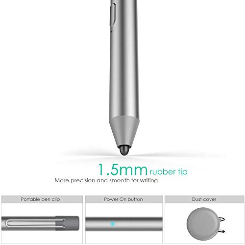 iPad Lápiz Stylus, Tiempo de Trabajo de 40 Horas Espera de 30 días & Lápiz Capacitivo Activo con Punta y Precisa Aprobado por CE & RoHs Estilos de Pantalla Táctil Compatible de iPad Serie