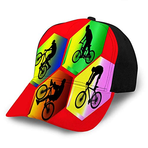 Jeffrey Toynbee Trucos de Bicicleta Ajustables para Adultos con Gorra de béisbol de Silueta Unisex