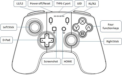 JFUNE Wireless Pro Controller for Nintendo Switch, Mando Controlador Inalámbrico para Nintendo Switch