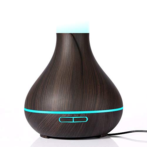 JiaMeng Humidificador Humidificador Aromaterapia, Aire 400 ml de Aceite Esencial Difusor Aroma Lámpara eléctrica - JMJS007